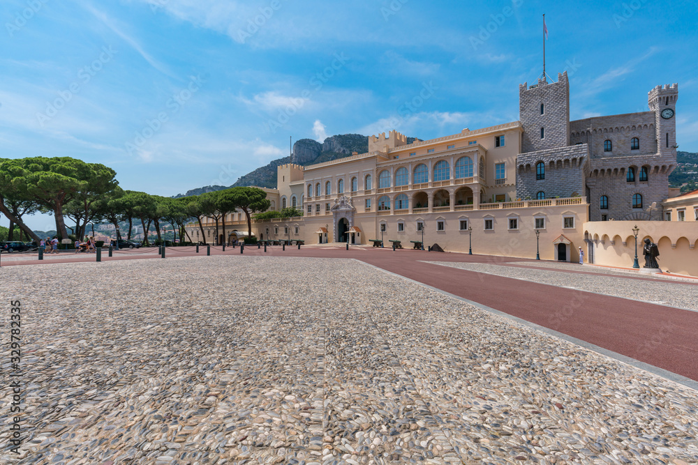 Square and the Prince's Palace in Monaco