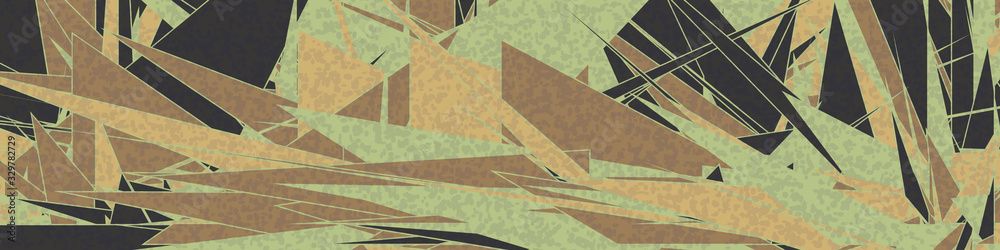 Fototapeta premium Abstract Random Color Poligones Generative Art background illustration