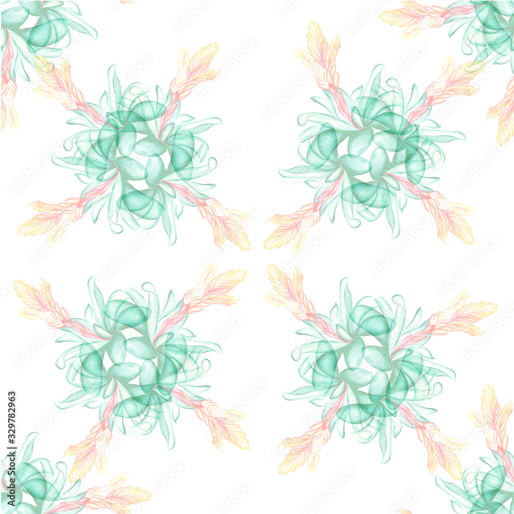 Beautiful tropical flower botany art illustration Beautiful tropical flower botany art illustration