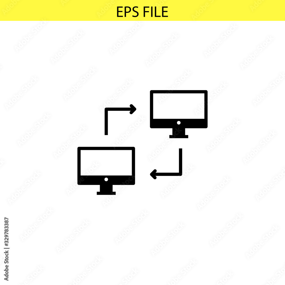 Lan network icon. EPS vector file Lan network icon. EPS vector file