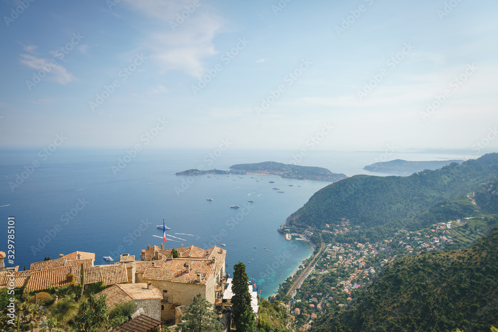 Landscapes View From the Top Of Eze Mountain, Nice, France