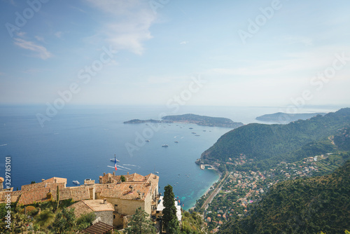 Landscapes View From the Top Of Eze Mountain, Nice, France