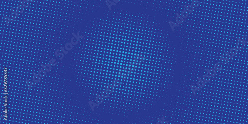 Blue Blurred Background With Halftone Effect 