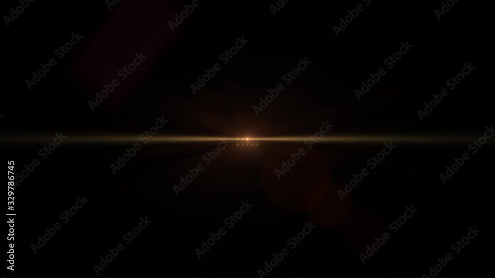 Optical Light Lens Flare Background Fade In And Out/ 4k animation of beautiful light lens flare flickering and bursting with smooth ease in effect and fading out