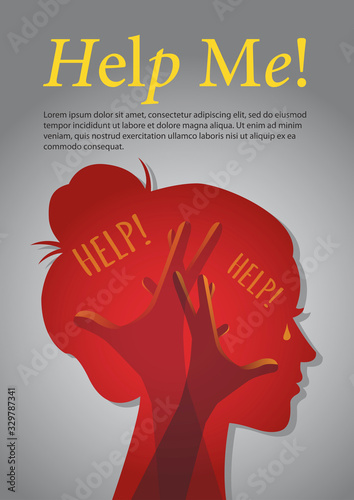 Inside woman's head