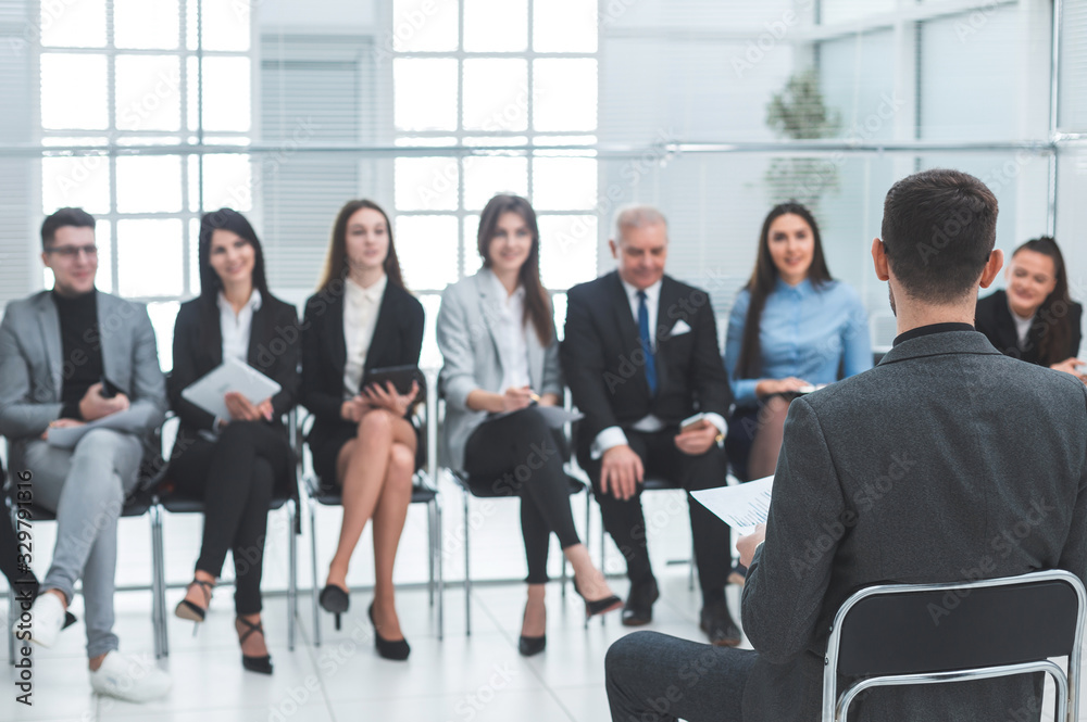 businessman holds a working meeting with the business team. businessman holds a working meeting with the business team.