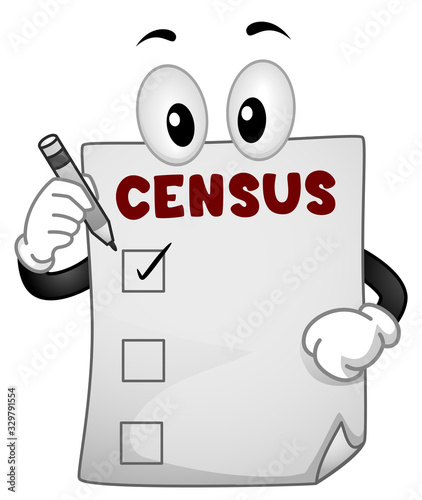 Mascot Census Paper Illustration