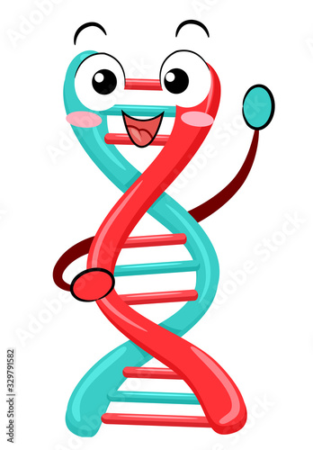 DNA Mascot Illustration