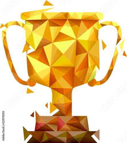 Trophy Geometric Design Ill...