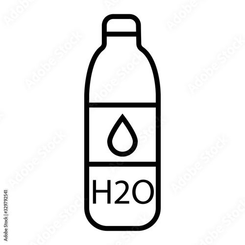 Water Bottle vector icon illustration