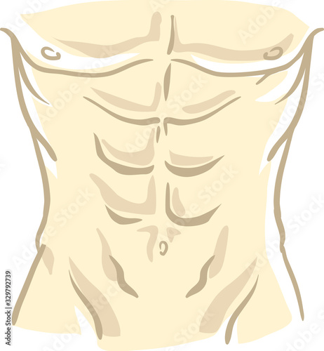 Body Torso Man Nude Illustration