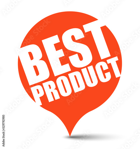 red vector banner best product