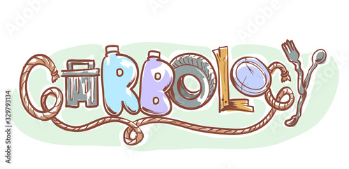 Garbology Lettering Illustr...