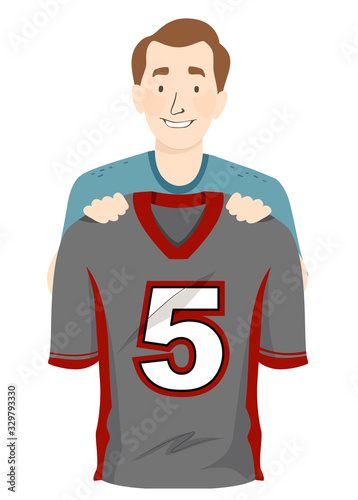 Man Father Football Jersey ...