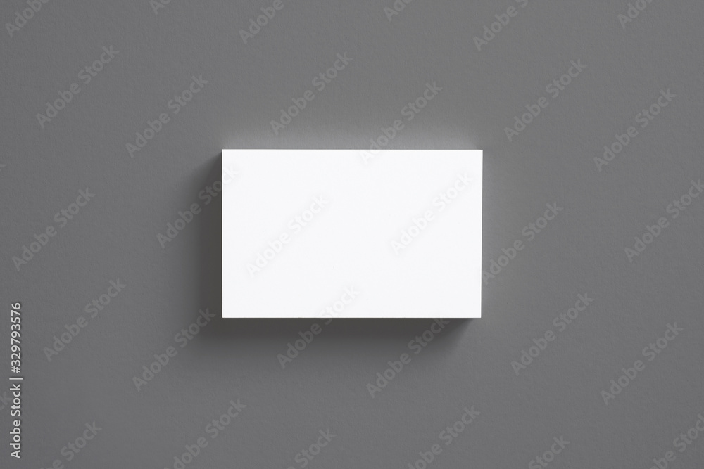 Blank business cards stack isolated on grey. illustration. Blank business cards stack isolated on grey. illustration.