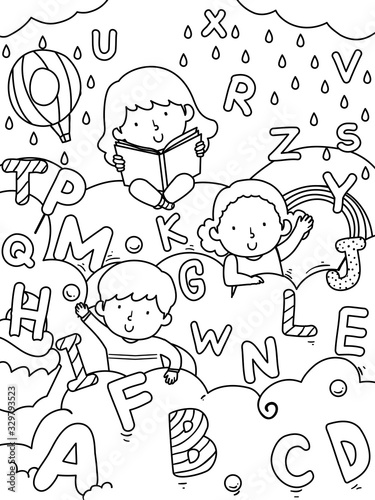 Kids Alphabet Sweets Colori...