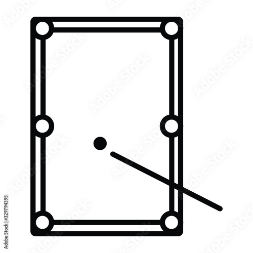 Billiard icon vector illustration photo
