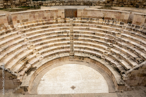 High angle view on the Odeon Theatre in Amman, Jordan