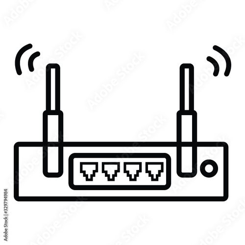 Internet service wireless router / modem with wifi signal