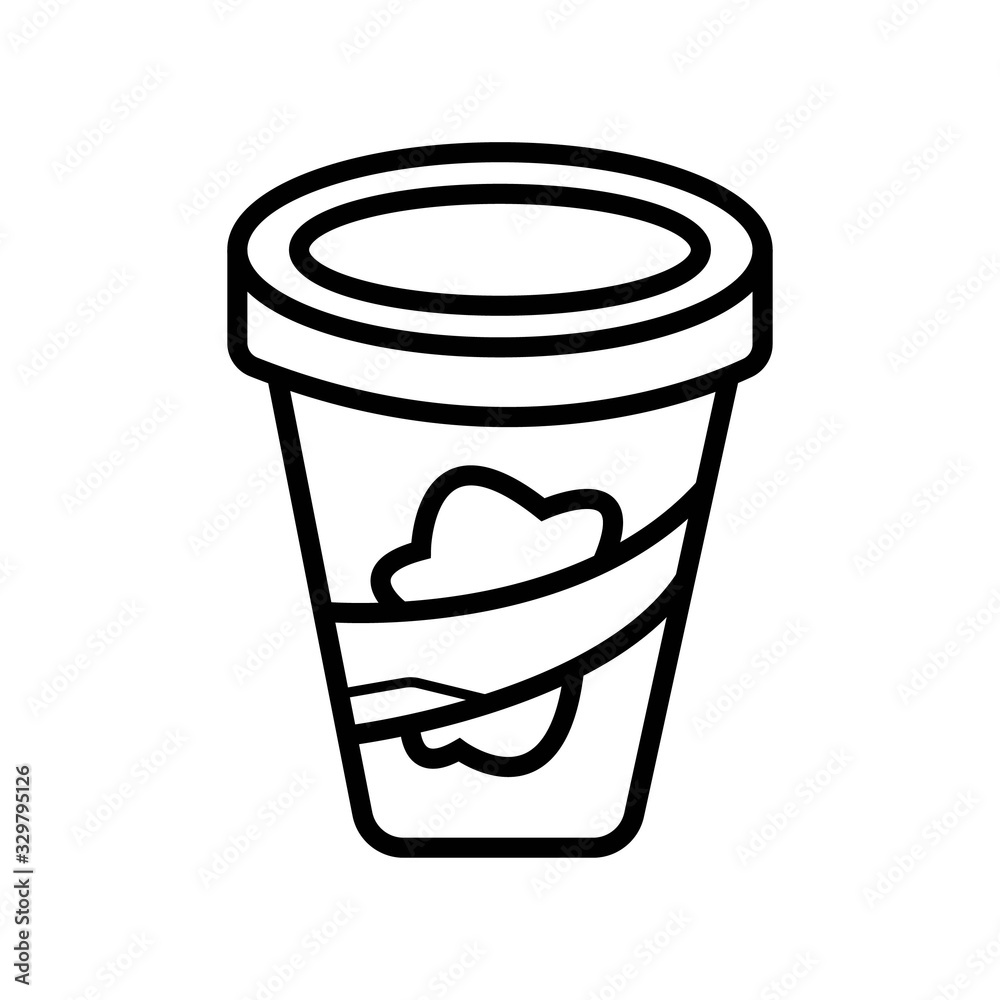 Hot drinks as coffee or tea icon Hot drinks as coffee or tea icon