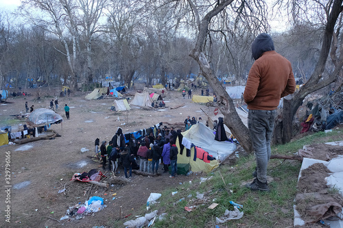 After the decision of Turkish Government to open the borders, thousands of refugees flooded into the Turkish-Greek border, Pazarkule, as the Greek Government, having strict measures to stop refugees, 