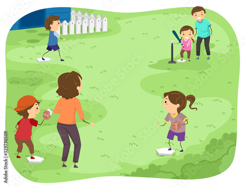 Stickman Family Play Tee Ba...