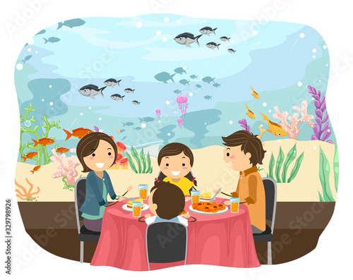 Stickman Family Underwater ...