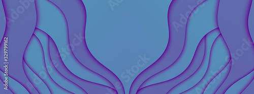 Abstract color wavy illustration. Curve lines.