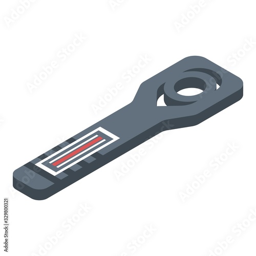 Hand scanner icon. Isometric of hand scanner vector icon for web design isolated on white background