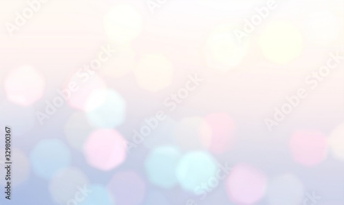 Bokeh pastel abstract texture. White blue pink delicate gradient pattern. Light soft background. Fantasy subtle template. 