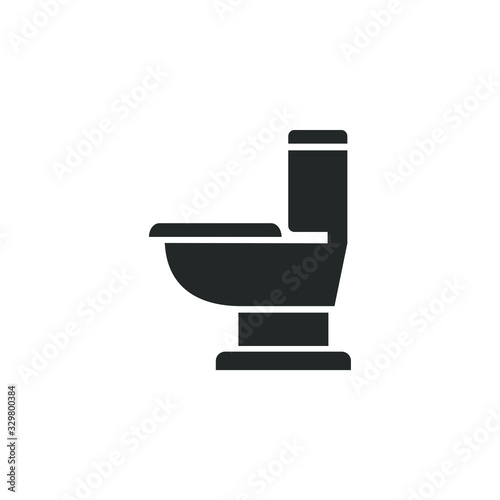 Apartment toilet Icon vector sign isolated for graphic and web design. toilet cleaning symbol template color editable on white background