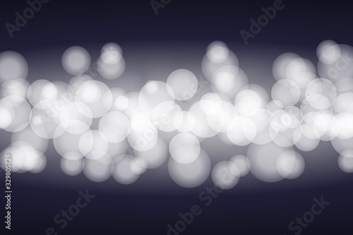  bokeh White and Silver lights on  abstract background.