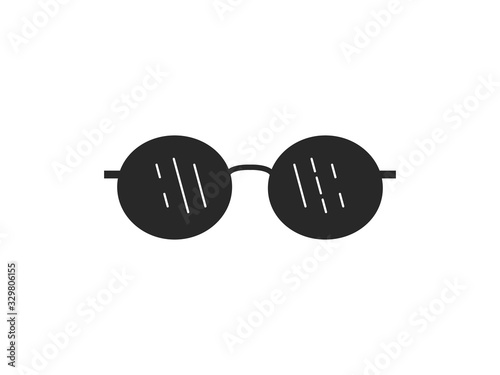 Sunglasses, glasses icon. Vector illustration, flat design.