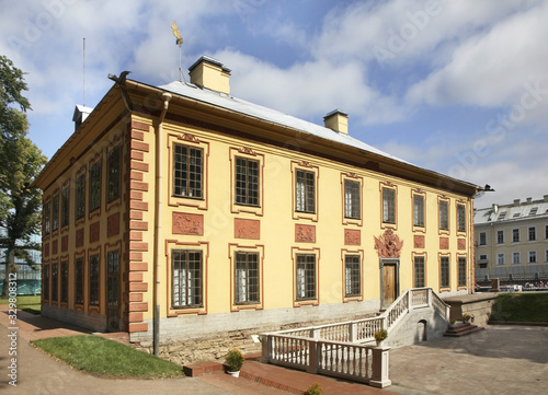 Summer Palace of Peter I at Summer garden in Saint Petersburg. Russia photo