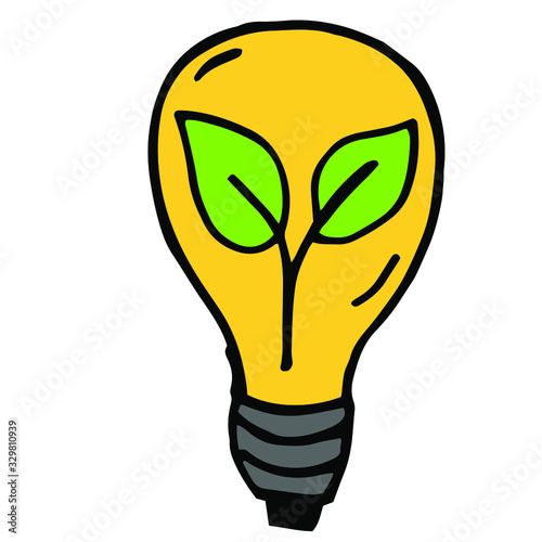 Hand drawn design vector illustration, set of ecology, ecology problem  icons in doodle style