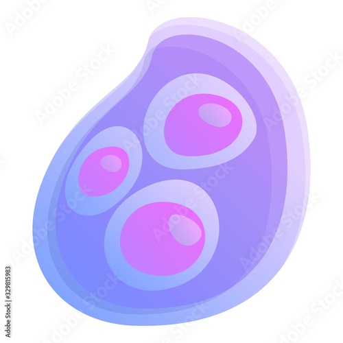 Microbe icon. Cartoon of microbe vector icon for web design isolated on white background