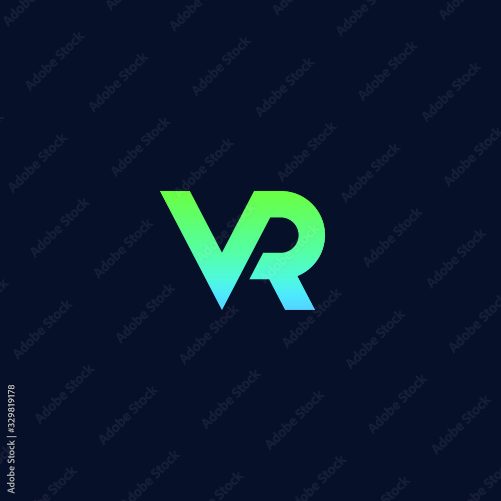VR letter logo design. Simple, minimal and elegant VR logo design. Vector illustration template. Vector illustration. VR letter logo design. Simple, minimal and elegant VR logo design. Vector illustration template. Vector illustration.