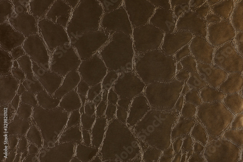Artificial textured leather background synthetics closeup macro © H_Ko