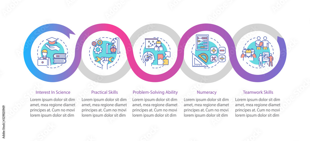 Marine engineer requirement vector infographic template. Ship