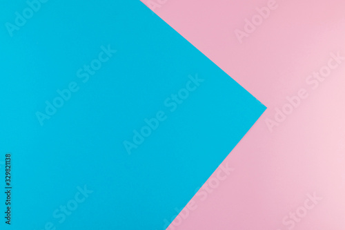 Beautiful pink and bright blue pastel background.