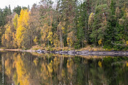 Fototapeta Naklejka Na Ścianę i Meble -  Autumn landscape, rocky terrain
