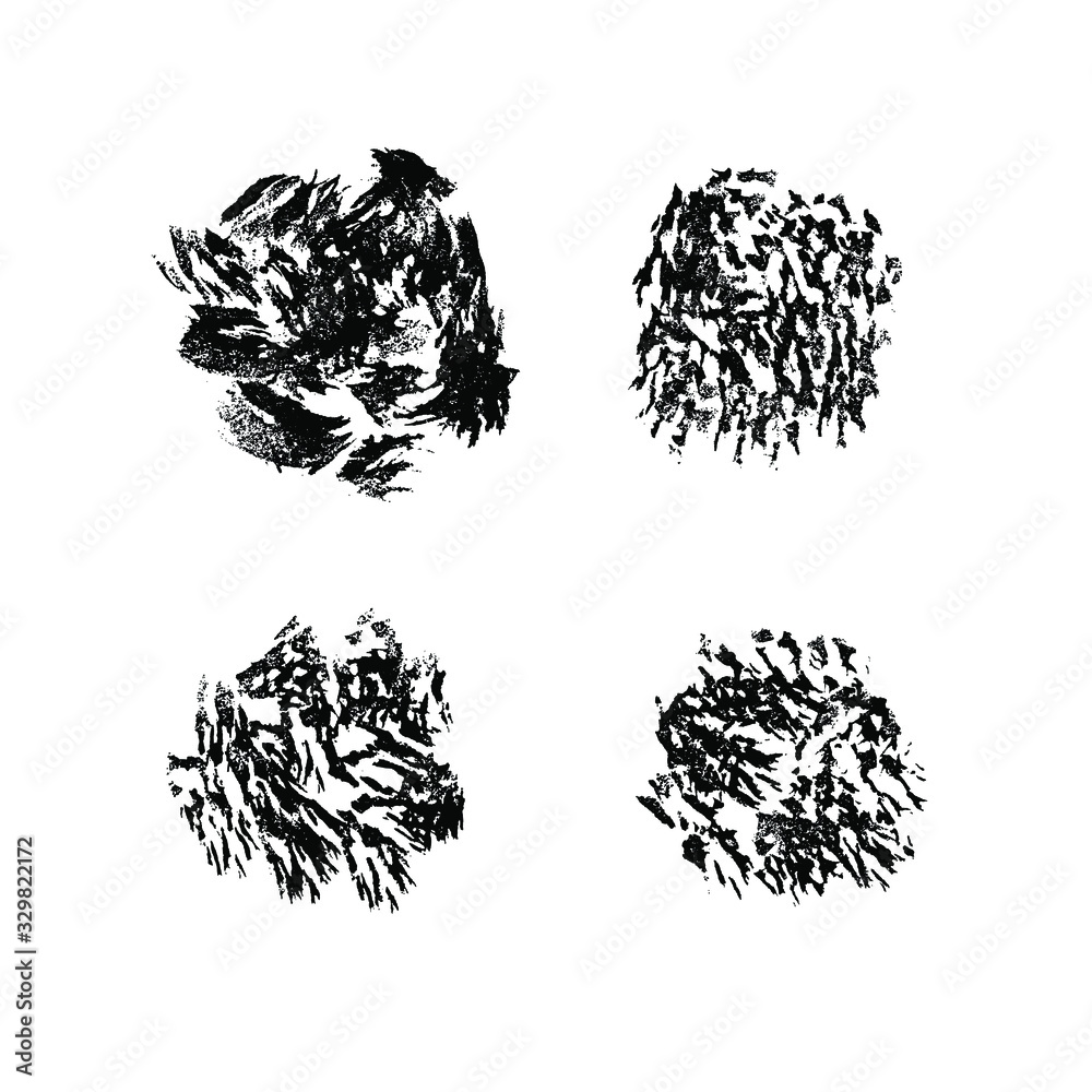 Vector brush spots. Hand drawn brush splash. Real paint strokes. Graphic resources Vector brush spots. Hand drawn brush splash. Real paint strokes. Graphic resources