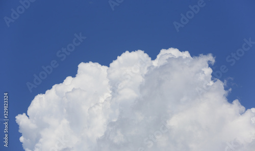 white clouds in blue sky