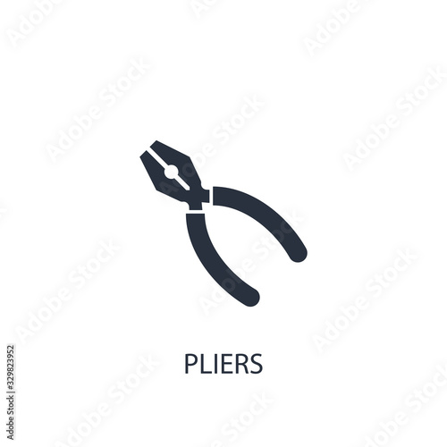 Pliers concept icon.