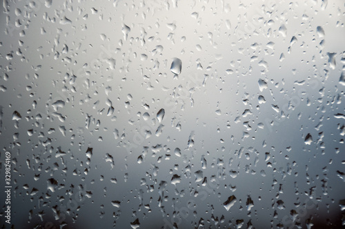 rain drops on window glass