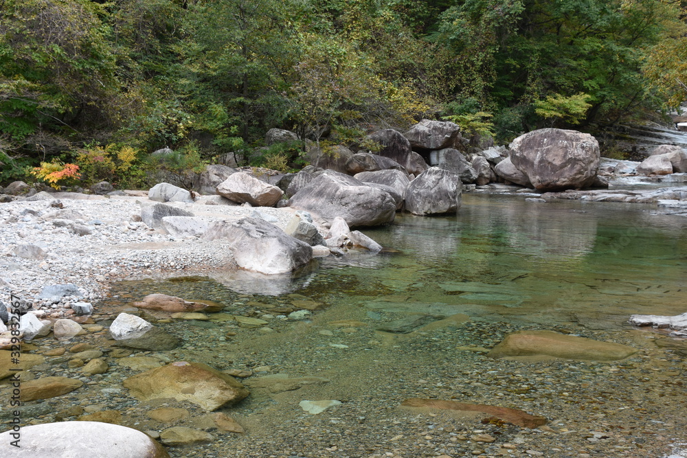 Mountain Stream in Early Autumn, Seoraksan, Korea 2 Mountain Stream in Early Autumn, Seoraksan, Korea 2