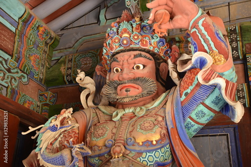 Colorful Temple Guardian Statue, Sinheungsa Temple, Sokcho, Korea
