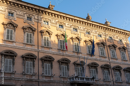 The Senate of the Republic  Rome  Italy. Seat of the Italian Parliament.