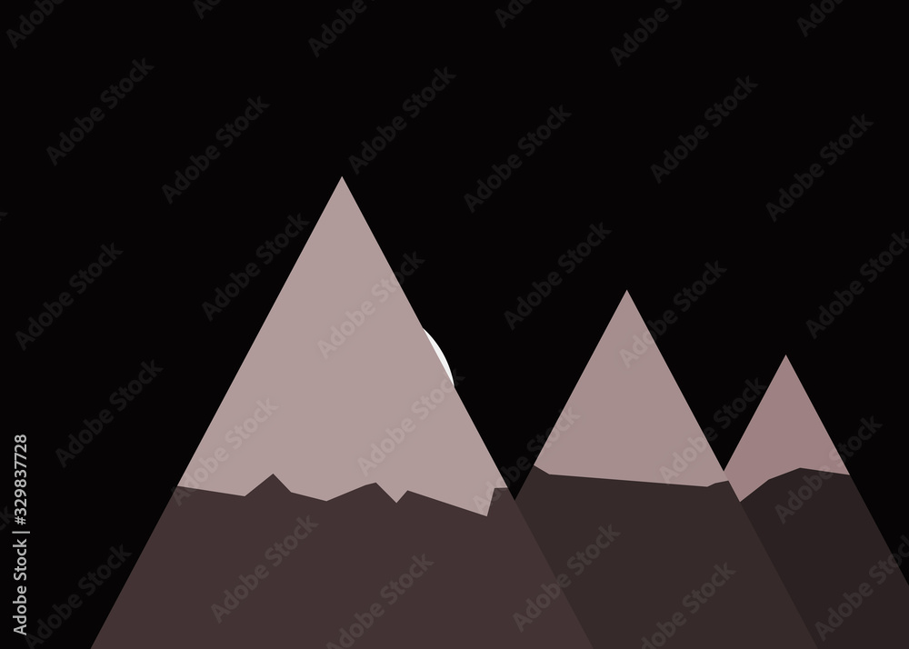 Abstract Random Placed Mountains Panorame Generative Art background illustration Abstract Random Placed Mountains Panorame Generative Art background illustration