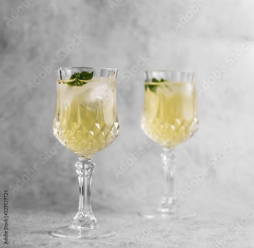 two glasses of cocktail